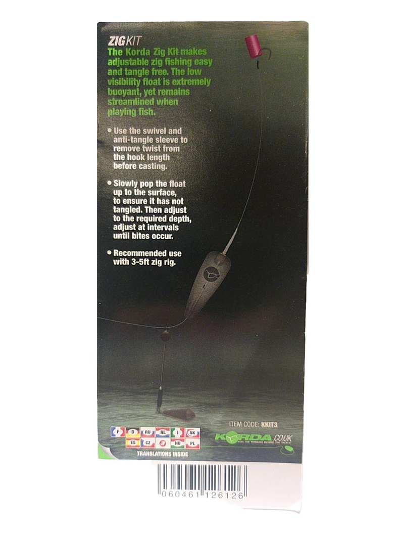 Набор Korda Adjustable Zig Kit для регулируемого Zig Rig, Размер поплавка: Средний (Medium), изображение 6 Набор Korda Adjustable Zig Kit для регулируемого Zig Rig, Размер поплавка: Средний (Medium), изображение 6