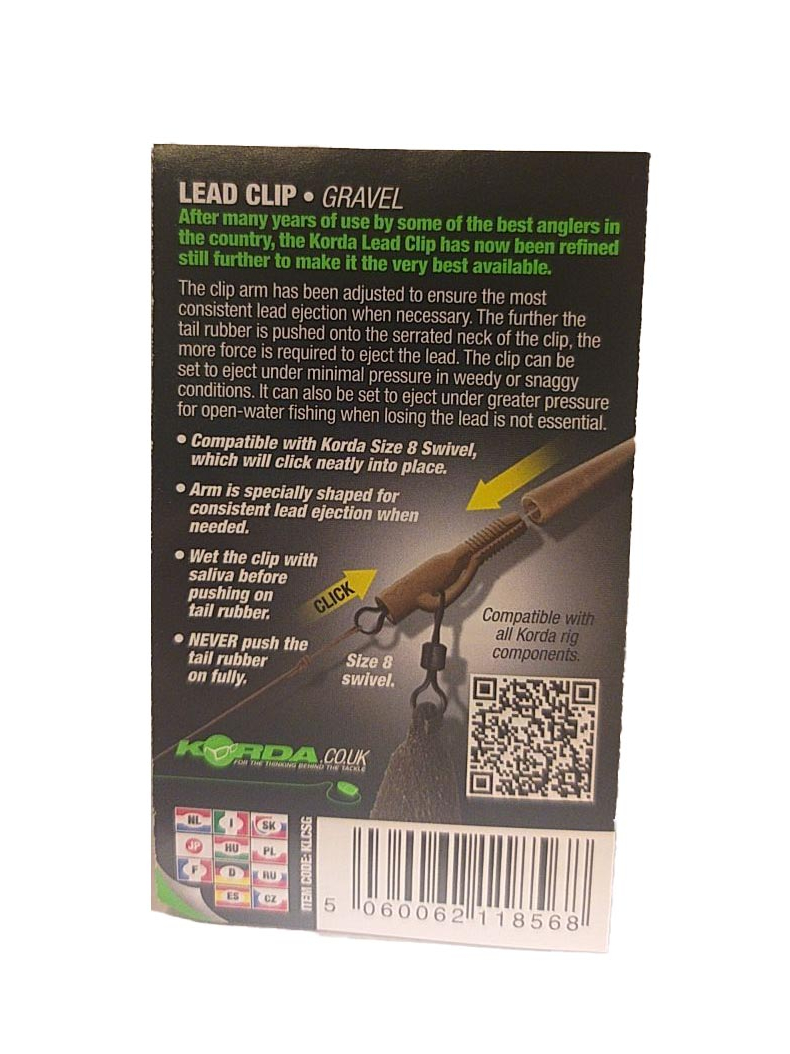 Безопасная клипса Korda Lead Clip, Цвет: Clay (Глина), изображение 5 Безопасная клипса Korda Lead Clip, Цвет: Clay (Глина), изображение 5