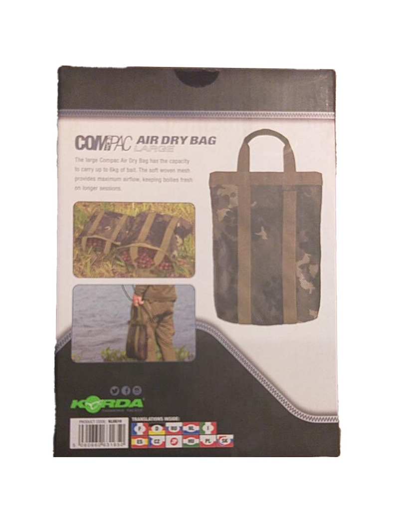 Сумка для сушки бойлов KORDA Compac Air Dry Bag, Размер: Small, изображение 6 Сумка для сушки бойлов KORDA Compac Air Dry Bag, Размер: Small, изображение 6