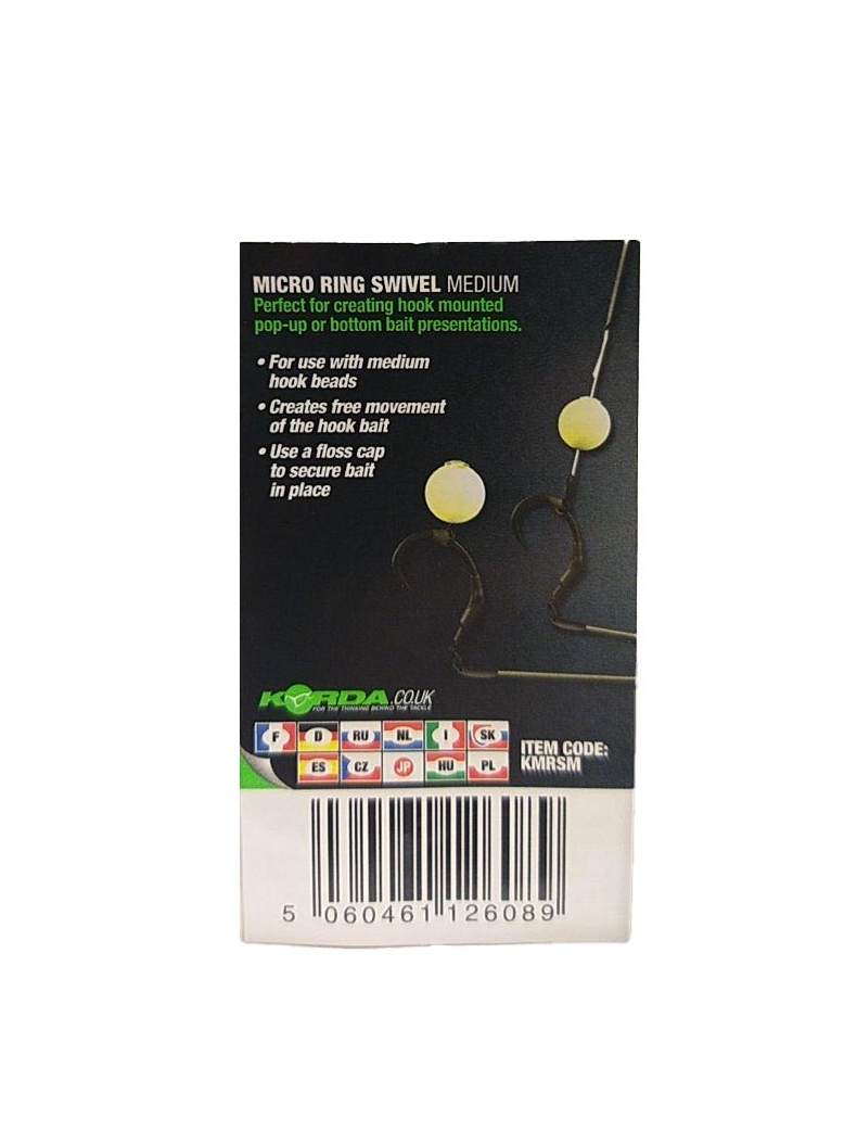 Микровертлюг с кольцом Korda Micro Rig Ring Swivel, Размер: Большой (Large), изображение 4 Микровертлюг с кольцом Korda Micro Rig Ring Swivel, Размер: Большой (Large), изображение 4