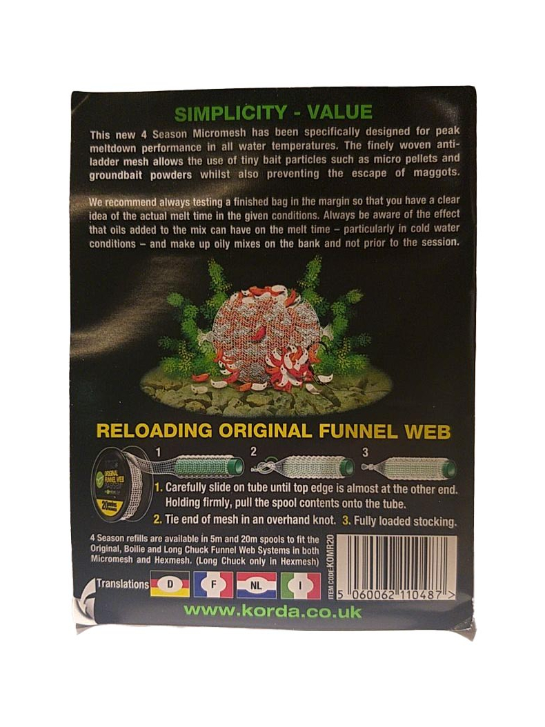 Сетка Korda PVA Micromesh Refill 35 мм, Длина: 5 м, изображение 3 Сетка Korda PVA Micromesh Refill 35 мм, Длина: 5 м, изображение 3