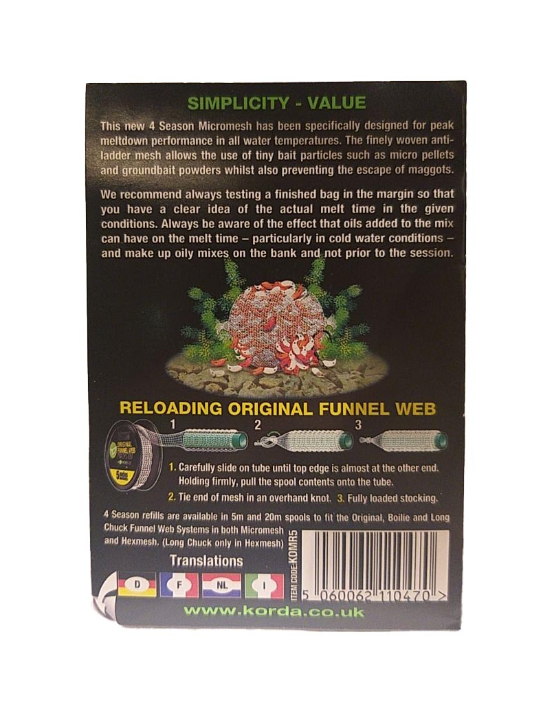Сетка Korda PVA Micromesh Refill 35 мм, Длина: 5 м, изображение 2 Сетка Korda PVA Micromesh Refill 35 мм, Длина: 5 м, изображение 2