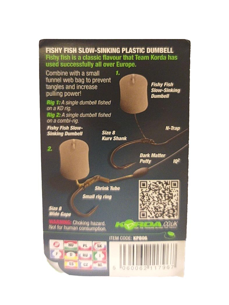 Имитационная медленно тонущая приманка Korda Slow Sinking Dumbell Fishy Fish Beige (рыба), Диаметр: 8 мм, изображение 5 Имитационная медленно тонущая приманка Korda Slow Sinking Dumbell Fishy Fish Beige (рыба), Диаметр: 8 мм, изображение 5