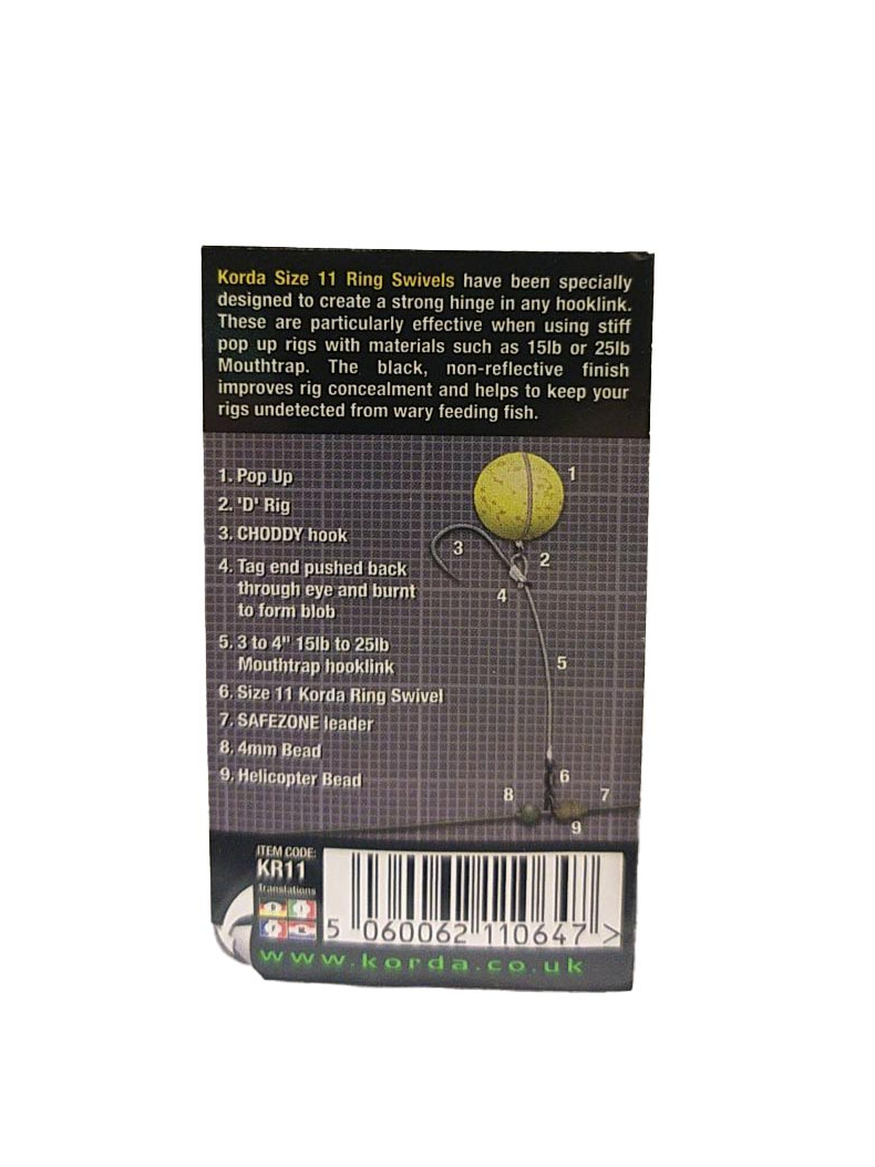 Вертлюг с кольцом Korda Ring Swivel, Размер: 8, изображение 5