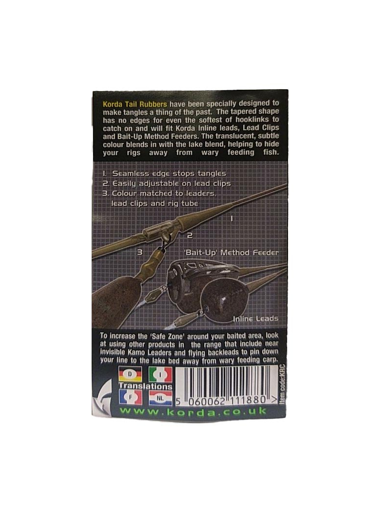 Резиновый конус для безопасной клипсы Korda Tail Rubber, Цвет: Gravel (Гравий), изображение 7