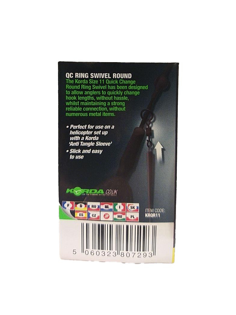 Быстросъем Korda Quick Change Ring Swivel, изображение 2 Быстросъем Korda Quick Change Ring Swivel, изображение 2