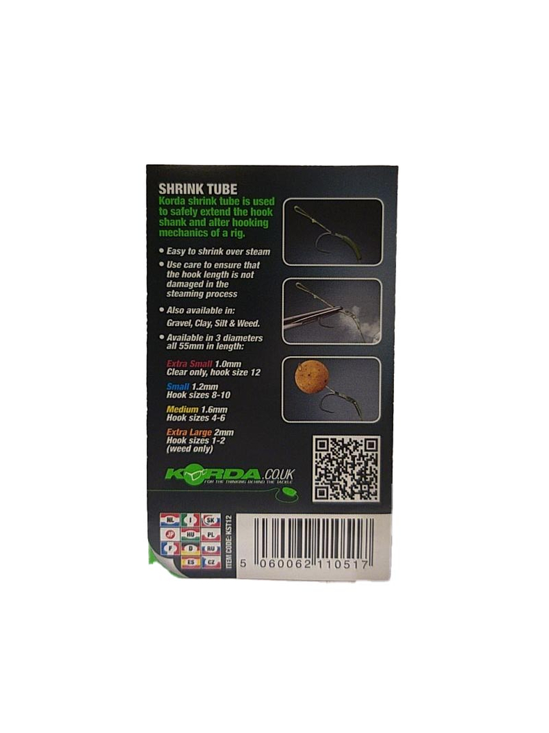 Трубка термоусадочная Korda Shrink Tube, Диаметр: 1.2 мм, Цвет: Weed (Водоросли), изображение 8 Трубка термоусадочная Korda Shrink Tube, Диаметр: 1.2 мм, Цвет: Weed (Водоросли), изображение 8