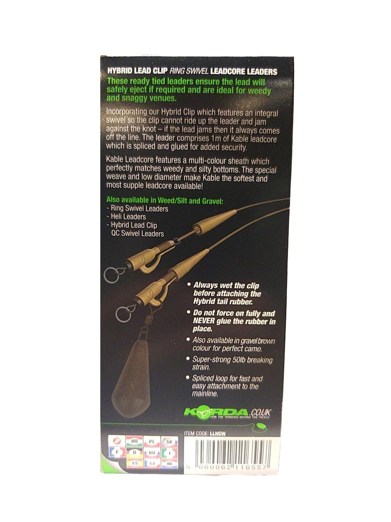 Готовый монтаж Korda Leadcore Leader Lead Clip Weed Silt, изображение 3 Готовый монтаж Korda Leadcore Leader Lead Clip Weed Silt, изображение 3