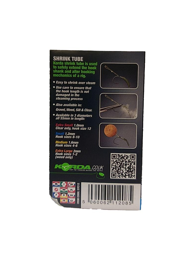 Трубка термоусадочная Korda Shrink Tube, Диаметр: 1.2 мм, Цвет: Weed (Водоросли), изображение 10 Трубка термоусадочная Korda Shrink Tube, Диаметр: 1.2 мм, Цвет: Weed (Водоросли), изображение 10