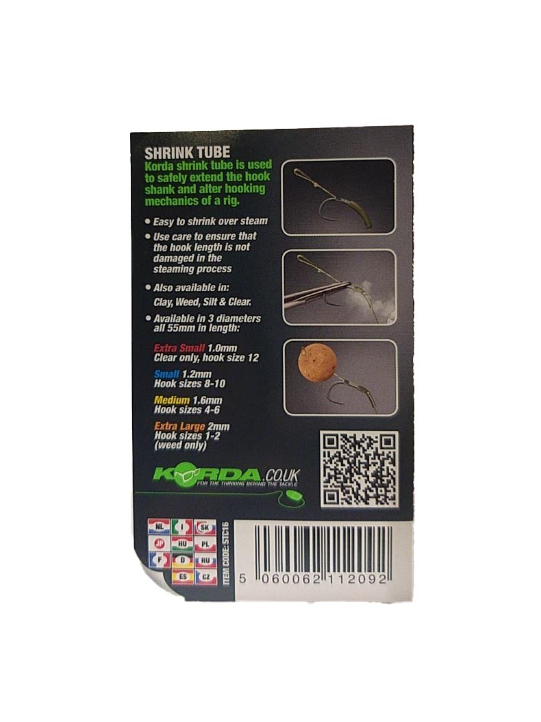 Трубка термоусадочная Korda Shrink Tube, Диаметр: 1.2 мм, Цвет: Weed (Водоросли), изображение 11 Трубка термоусадочная Korda Shrink Tube, Диаметр: 1.2 мм, Цвет: Weed (Водоросли), изображение 11