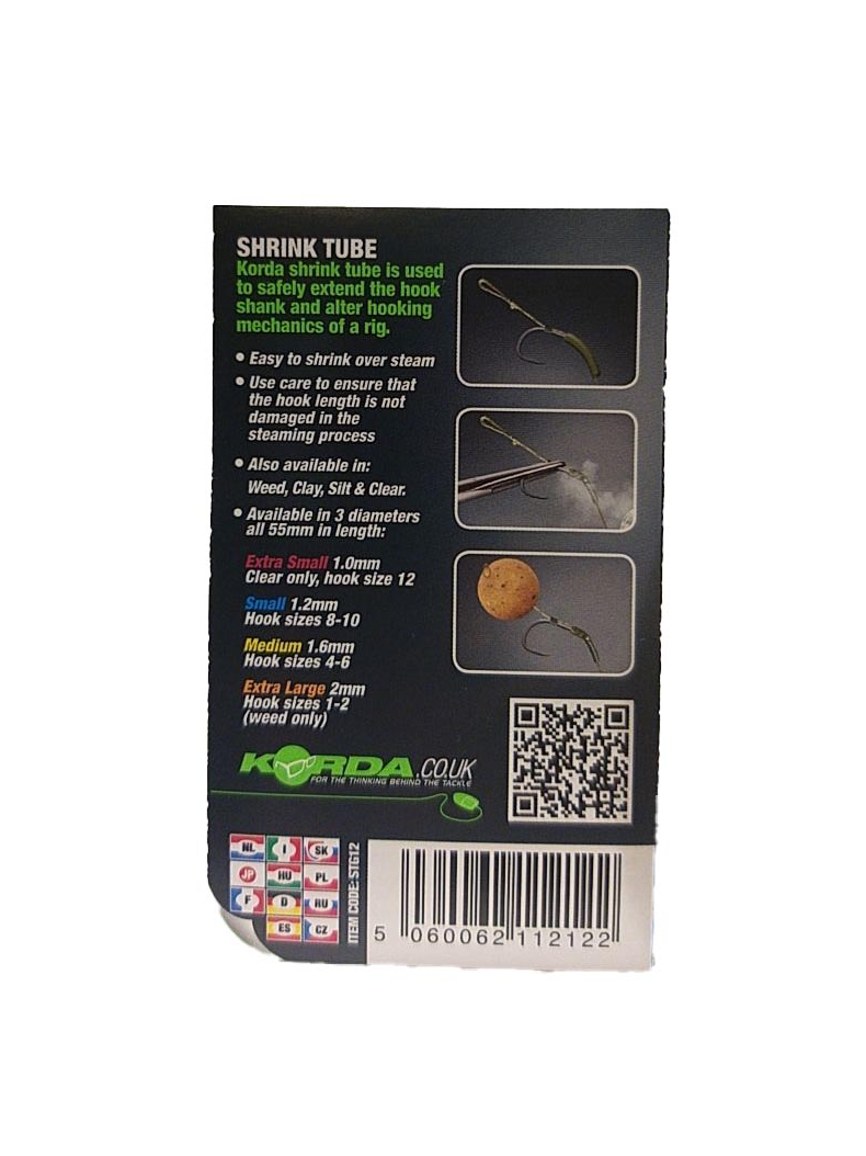 Трубка термоусадочная Korda Shrink Tube, Диаметр: 1.2 мм, Цвет: Weed (Водоросли), изображение 12 Трубка термоусадочная Korda Shrink Tube, Диаметр: 1.2 мм, Цвет: Weed (Водоросли), изображение 12