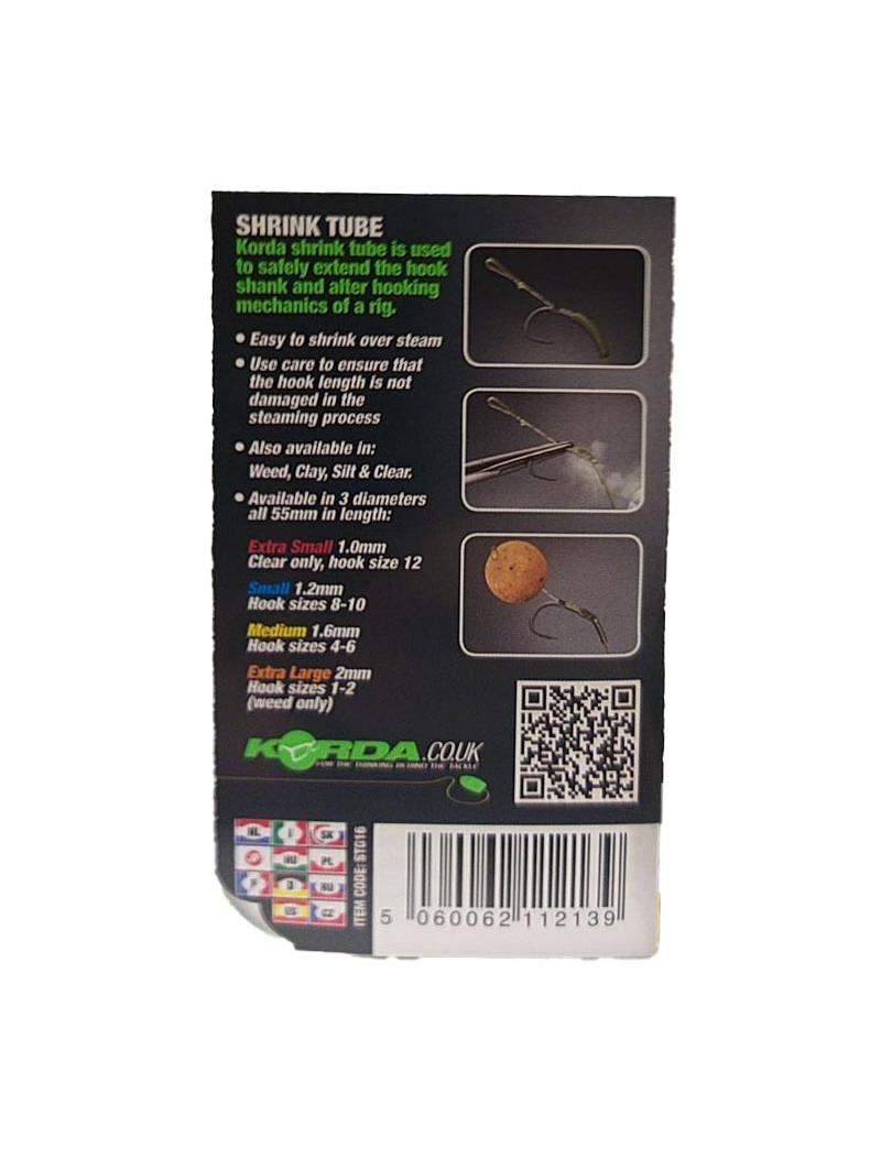 Трубка термоусадочная Korda Shrink Tube, Диаметр: 1.2 мм, Цвет: Weed (Водоросли), изображение 13 Трубка термоусадочная Korda Shrink Tube, Диаметр: 1.2 мм, Цвет: Weed (Водоросли), изображение 13