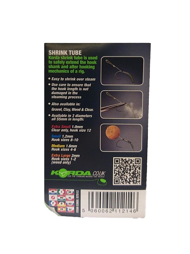 Трубка термоусадочная Korda Shrink Tube, Диаметр: 1.2 мм, Цвет: Weed (Водоросли), изображение 14 Трубка термоусадочная Korda Shrink Tube, Диаметр: 1.2 мм, Цвет: Weed (Водоросли), изображение 14