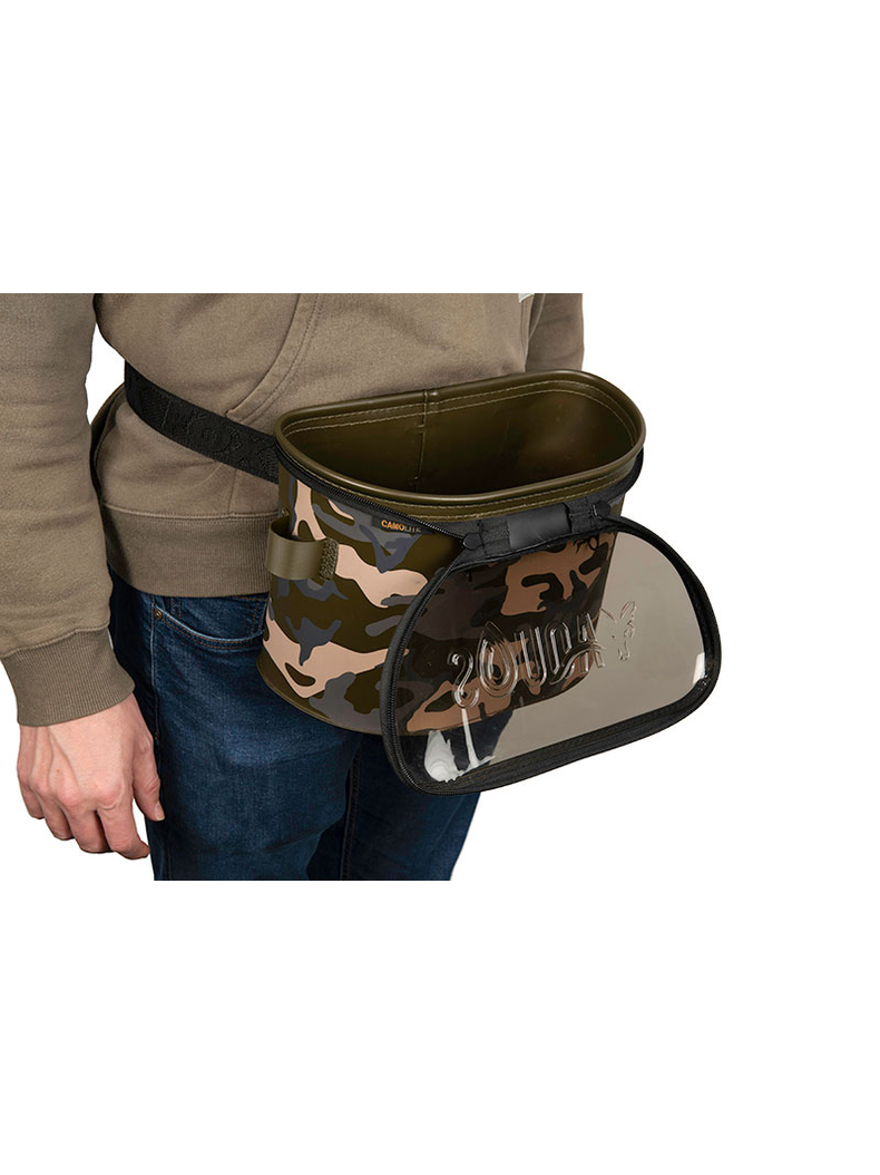 Сумка поясная для прикармливания коброй FOX Aquos Camo Bait Belt, Объём: 4 л, изображение 6 Сумка поясная для прикармливания коброй FOX Aquos Camo Bait Belt, Объём: 4 л, изображение 6