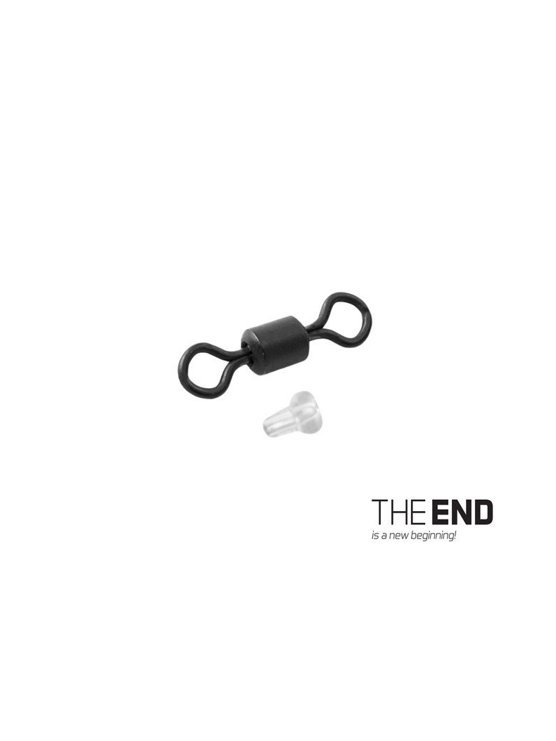 Вертлюг + стопор DELPHIN THE END Carp Swivel Ronnie + Hook Stopper, Размер: №9 Вертлюг + стопор DELPHIN THE END Carp Swivel Ronnie + Hook Stopper, Размер: №9