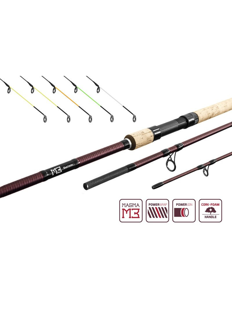 Удилище фидерное DELPHIN MAGMA M3 DUO Feeder 4+5 tips, Длина удилища: 3.00 – 3.60 м Удилище фидерное DELPHIN MAGMA M3 DUO Feeder 4+5 tips, Длина удилища: 3.00 – 3.60 м