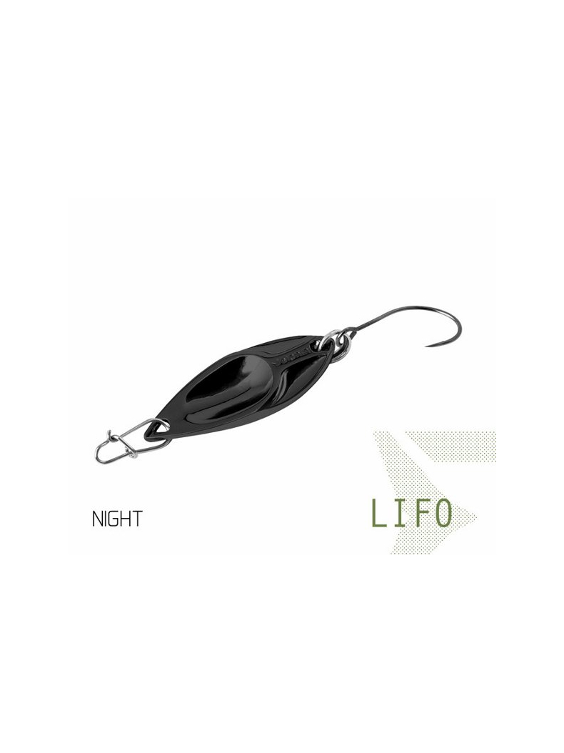 Блесна колеблющаяся DELPHIN LIFO Spoon 2.5g, Цвет: NIGHT, изображение 4 Блесна колеблющаяся DELPHIN LIFO Spoon 2.5g, Цвет: NIGHT, изображение 4