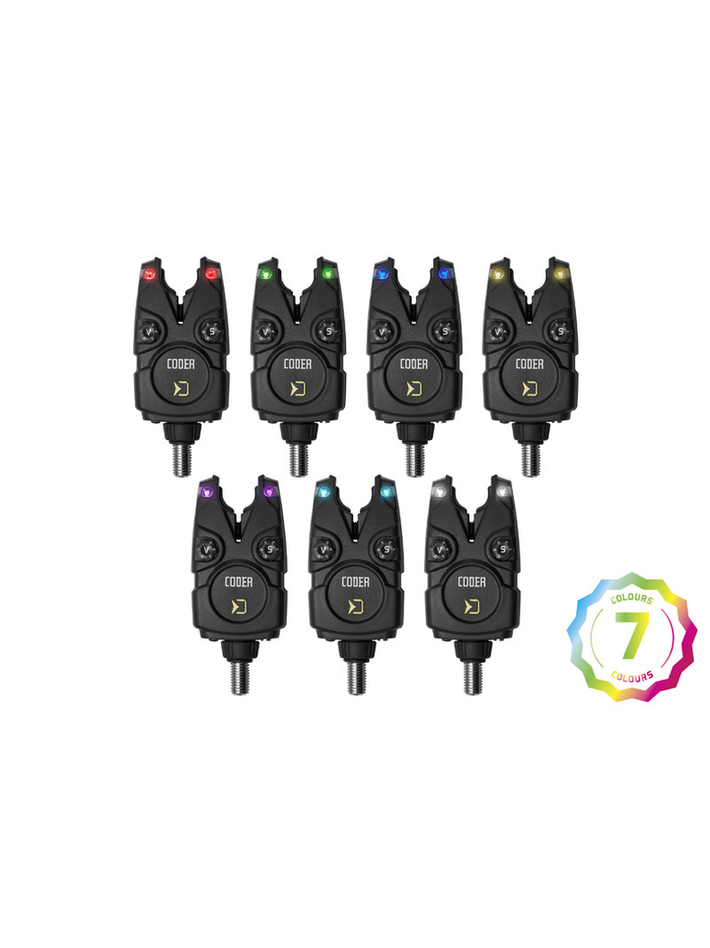 Комплект сигнализаторов с пейджером DELPHIN CODER Multicolor Set, Набор : 2+1, изображение 3