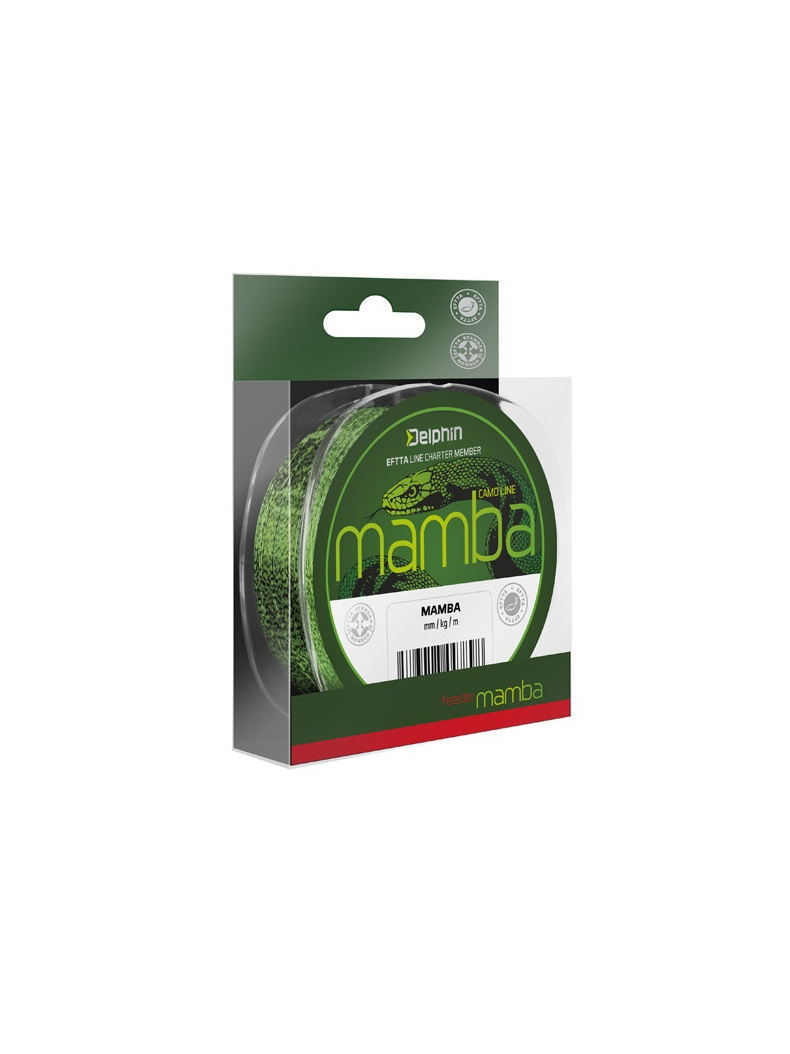 Леска фидерная DELPHIN MAMBA Feeder Line, Диаметр лески: 0.28 мм