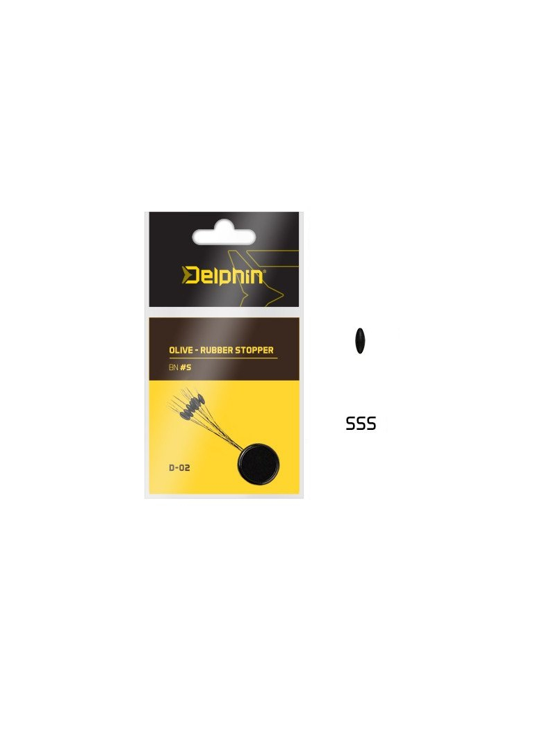 Стопоры для поплавков DELPHIN Olive Rubber Stopper, Размер: SSS