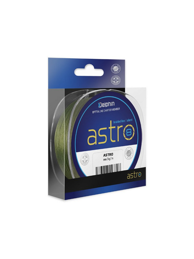Леска плетеная DELPHIN ASTRO 8 PE Sinking Braided Line, Тест: 13.20 lb, Диаметр лески: 0.10 мм Леска плетеная DELPHIN ASTRO 8 PE Sinking Braided Line, Тест: 13.20 lb, Диаметр лески: 0.10 мм