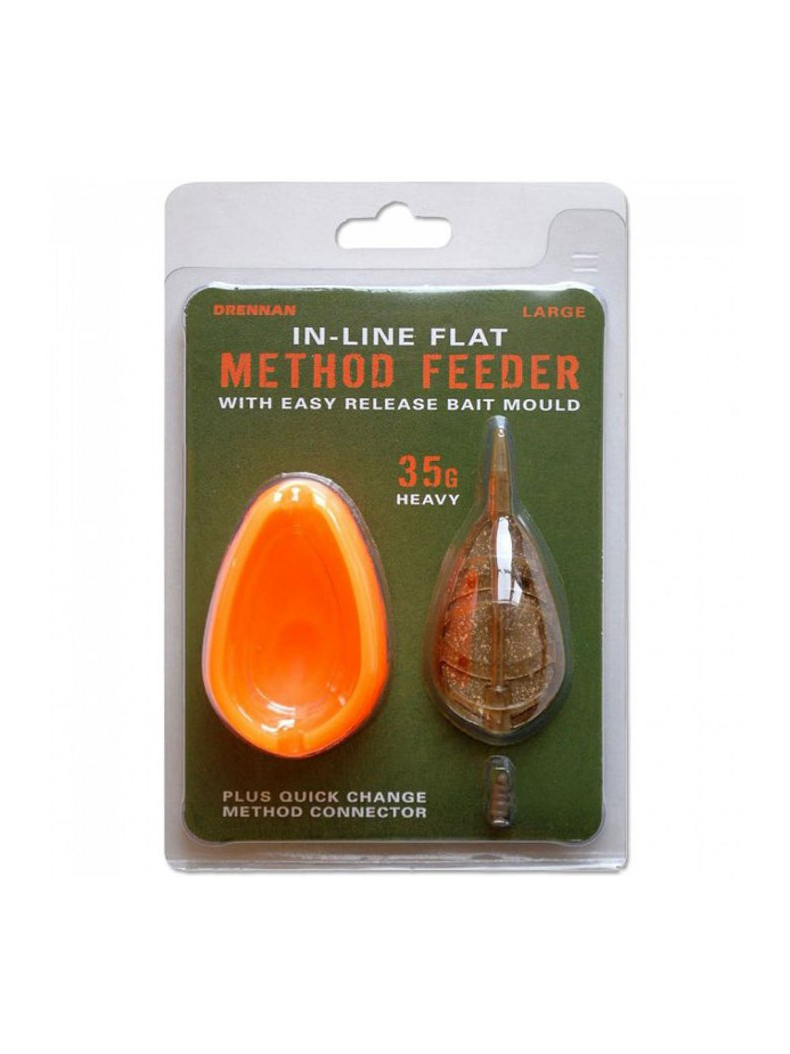 DRENNAN Кормушка фидерная с пресс-формой  In-Line Flat Method Feeder & Mould - Large - 35g