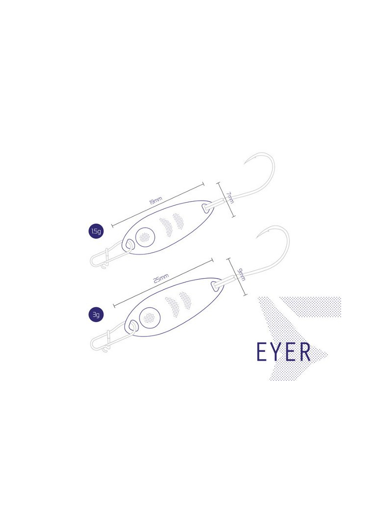 Блесна колеблющаяся DELPHIN EYER Spoon, Цвет: INDIGO, Вес: 3.0 г, изображение 3 Блесна колеблющаяся DELPHIN EYER Spoon, Цвет: INDIGO, Вес: 3.0 г, изображение 3