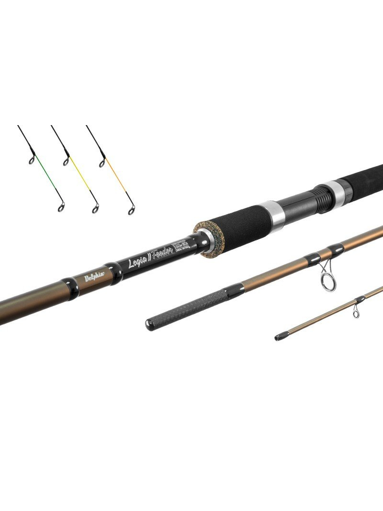 Удилище фидерное DELPHIN LEGIA II Feeder 3+3 tips, Тест: 80 г, Длина удилища: 3.3 м Удилище фидерное DELPHIN LEGIA II Feeder 3+3 tips, Тест: 80 г, Длина удилища: 3.3 м
