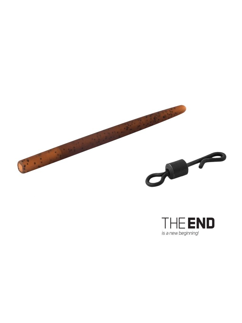 Вертлюг с застежкой + конус для поводка DELPHIN THE END Quick Swap & Rubber G-ROUND Вертлюг с застежкой + конус для поводка DELPHIN THE END Quick Swap & Rubber G-ROUND