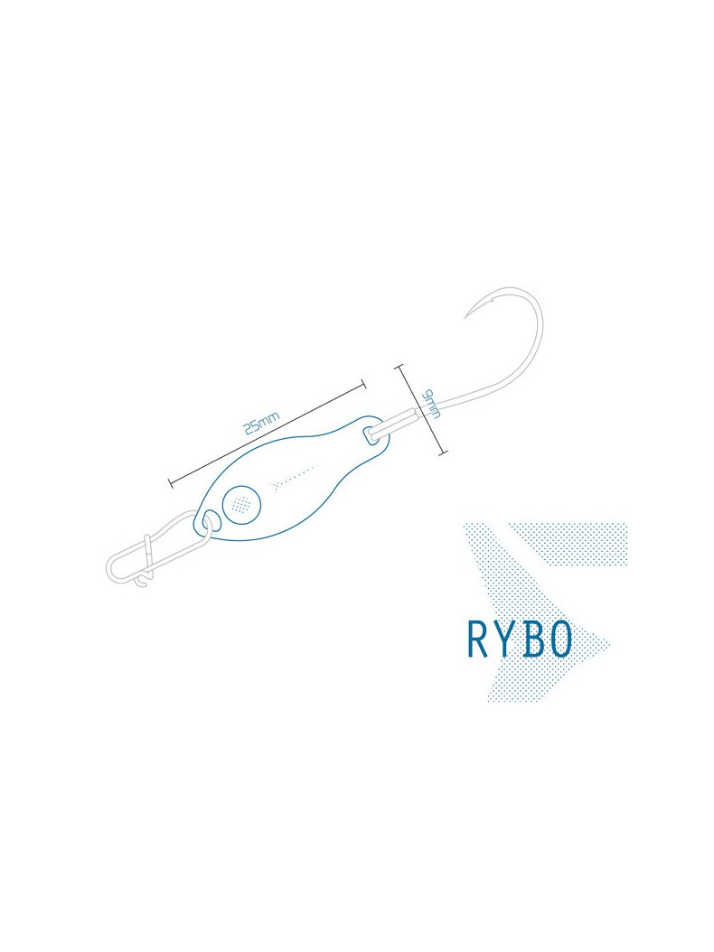 Блесна колеблющаяся DELPHIN RYBO Spoon 0.5g, Цвет: INDIGO, изображение 3 Блесна колеблющаяся DELPHIN RYBO Spoon 0.5g, Цвет: INDIGO, изображение 3