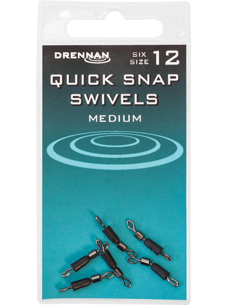 Вертлюг с застежкой и конусом DRENNAN Quick Snap Swivel, Размер: № 18