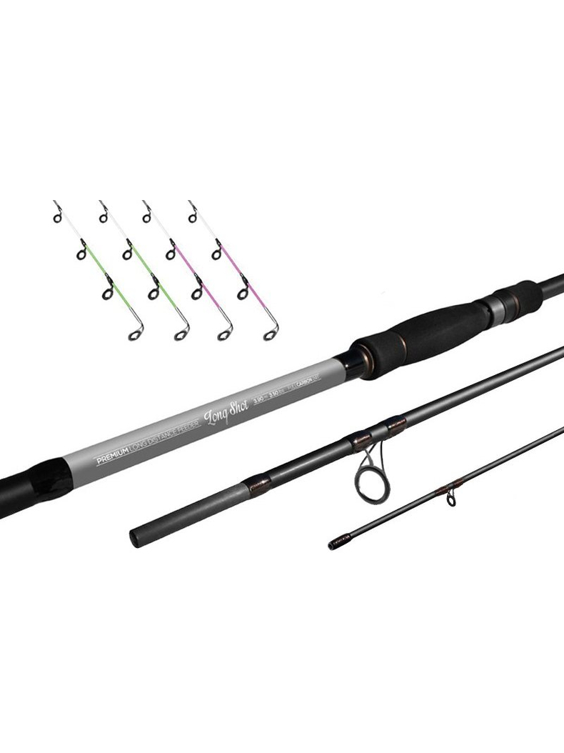 Удилище фидерное DELPHIN LONG SHOT Feeder 3+4 tips, Длина удилища: 3.9 м Удилище фидерное DELPHIN LONG SHOT Feeder 3+4 tips, Длина удилища: 3.9 м