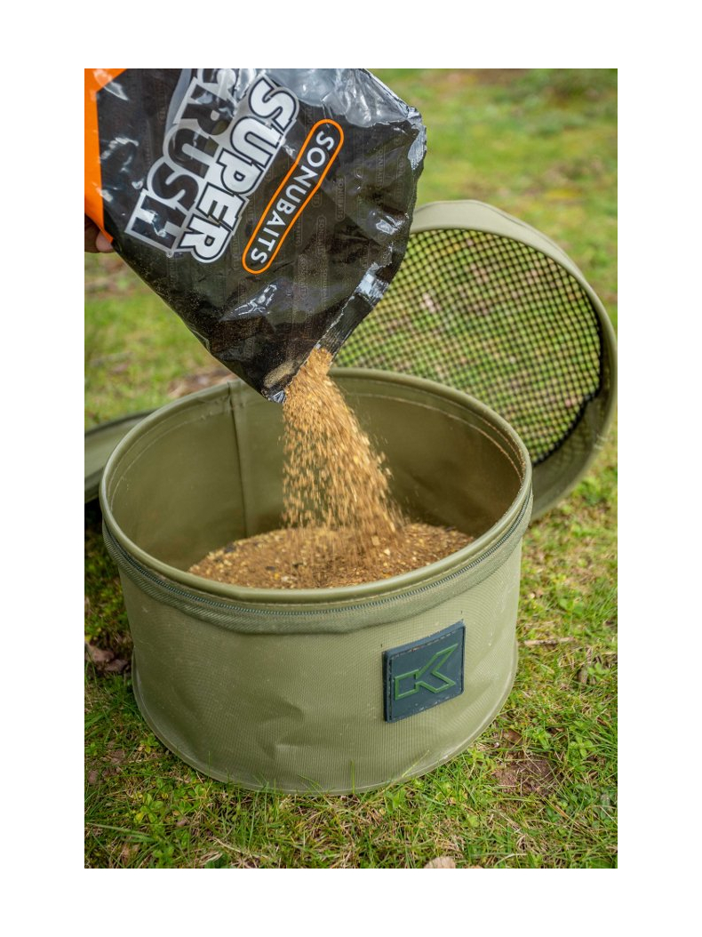 KORUM Ведро мягкое с крышкой + сито EVA GROUNDBAIT & RIDDLE SET, изображение 3