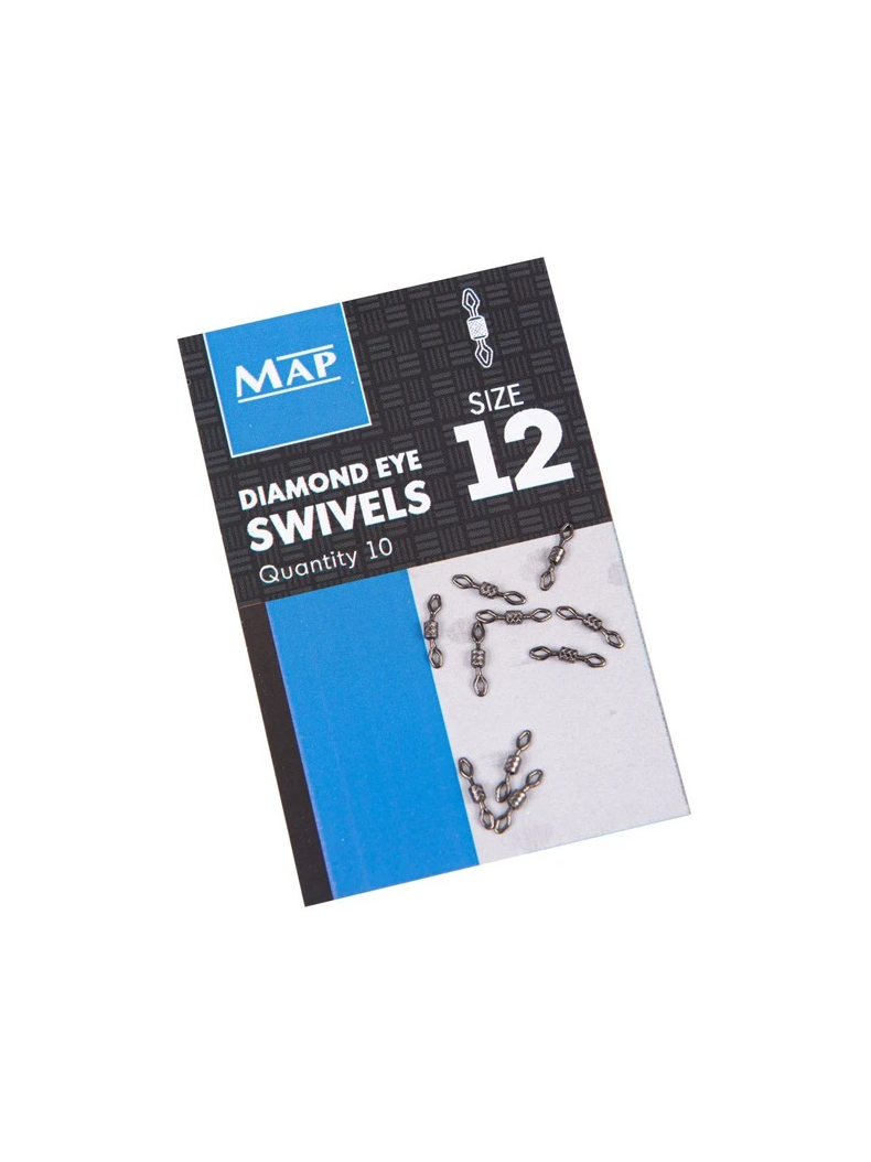 MAP Вертлюг Diamond Eye Swivel №12 / 10шт. MAP Вертлюг Diamond Eye Swivel №12 / 10шт.