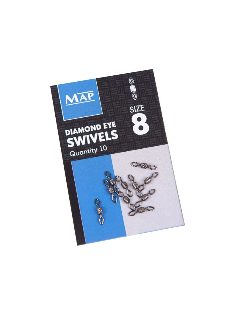 MAP Вертлюг Diamond Eye Swivel №8 / 10шт.