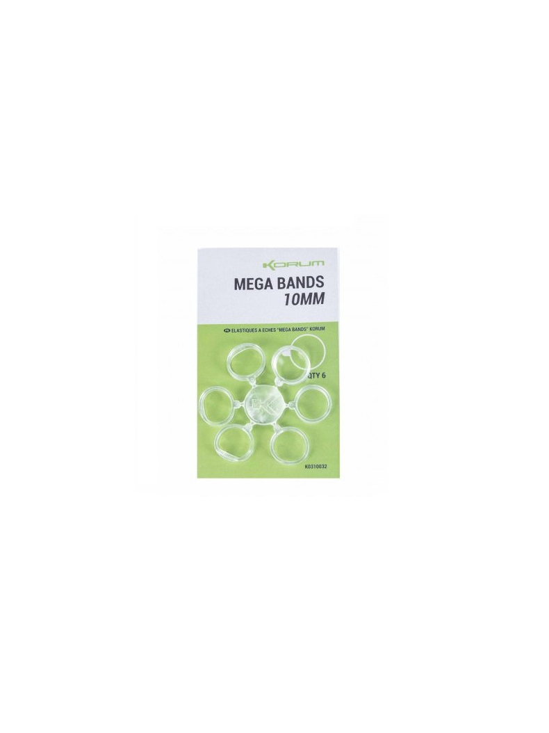 KORUM Колечки силиконовые MEGA BANDS - 6mm / 8шт. KORUM Колечки силиконовые MEGA BANDS - 6mm / 8шт.