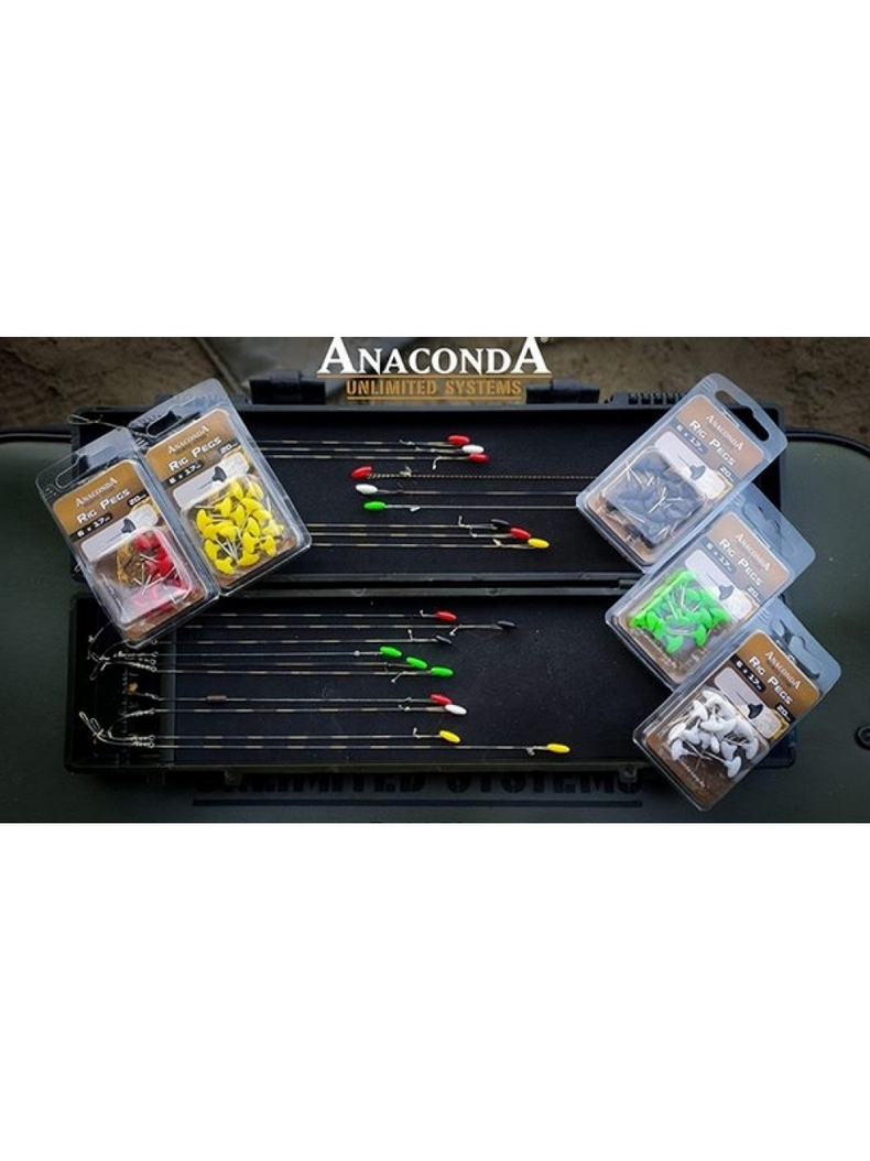 Булавки для фиксации поводков ANACONDA Rig Pegs, Цвет: Жёлтый, изображение 4
