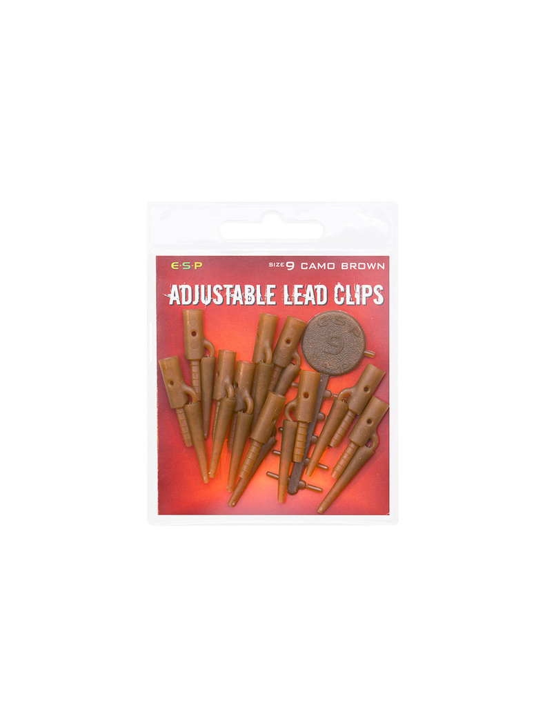 Набор безопасных клипс ESP Adjustable Lead Clips, Цвет: Camo Brown, изображение 6 Набор безопасных клипс ESP Adjustable Lead Clips, Цвет: Camo Brown, изображение 6