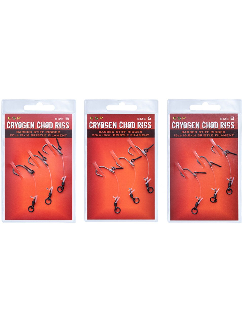 Поводки ESP Cryogen Chod Rigs Barbed, Размер крючка: № 5, изображение 3
