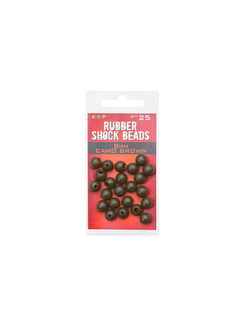 Резиновая бусина стопорная ESP Rubber Shock Beads, Диаметр: 8 мм, Цвет: Camo Brown, изображение 6