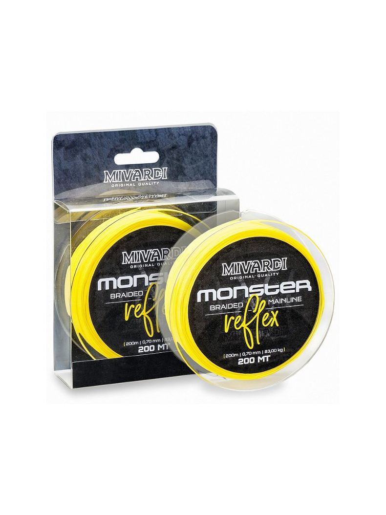 Леска плетеная MIVARDI MONSTER REFLEX Braid, Диаметр лески: 0.70 мм Леска плетеная MIVARDI MONSTER REFLEX Braid, Диаметр лески: 0.70 мм