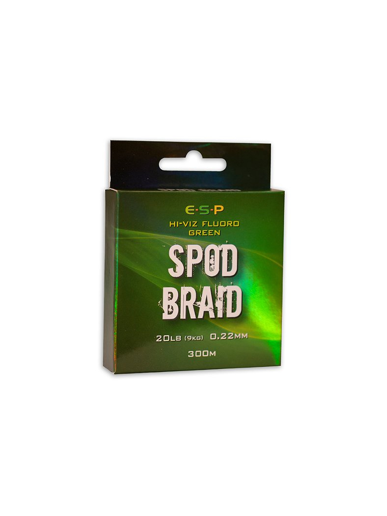Леска плетеная для спода ESP SPOD Braid Hi-Viz Fluoro Green, изображение 2