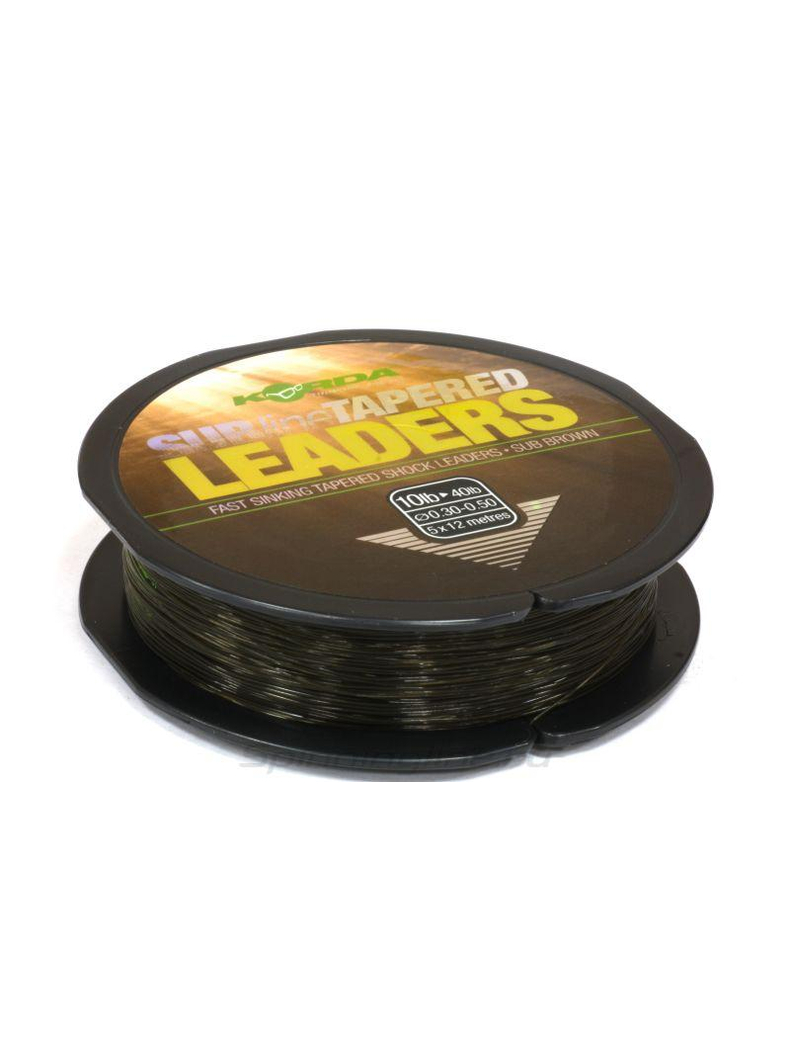 Лидер конический Korda Subline Tapered Leader, Диаметр лески: 0.33 - 0.50 мм Лидер конический Korda Subline Tapered Leader, Диаметр лески: 0.33 - 0.50 мм