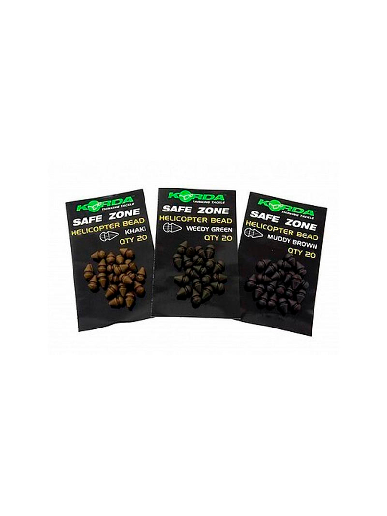 Бусина резиновая Korda Safe Zone Heli Bead Small ID Khaki KHBSK