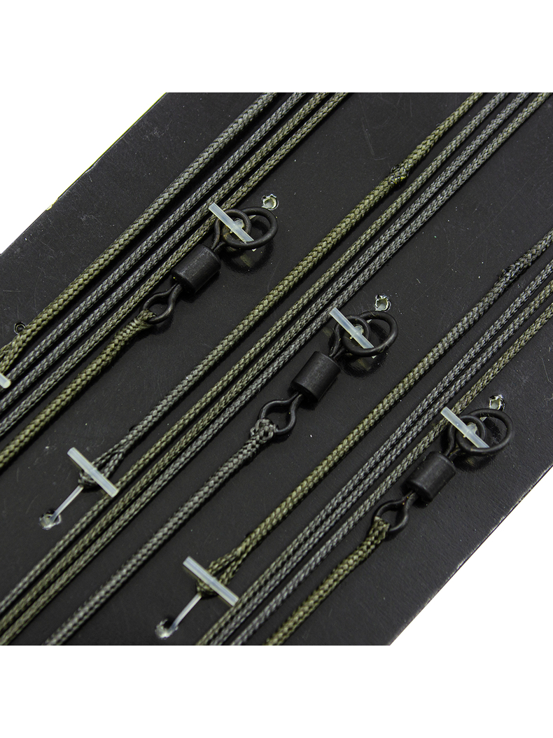 Поводок Korda Leadcore Ring Swivel, Цвет: Weed (Водоросли)