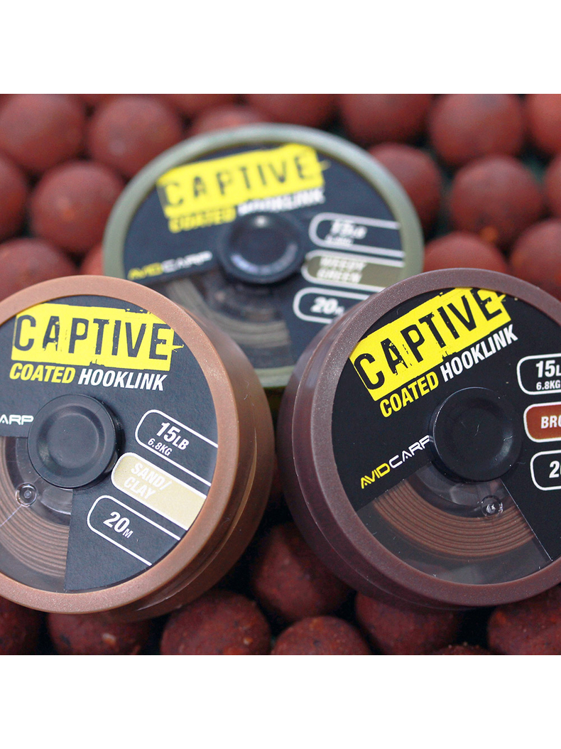 Поводковый материал в оплетке AVID CARP Captive Coated Hooklink, Цвет: Weed Green, Тест: 15.00 lb, изображение 4 Поводковый материал в оплетке AVID CARP Captive Coated Hooklink, Цвет: Weed Green, Тест: 15.00 lb, изображение 4