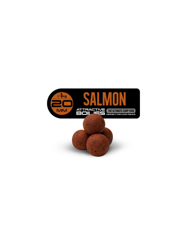 Бойлы тонущие FFEM Ajika Boilies Salmon (Лосось) 20мм 1кг, изображение 2