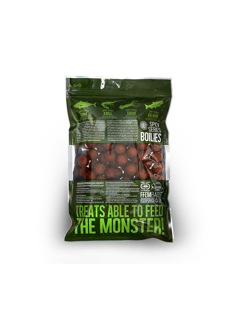 Бойлы тонущие FFEM Ajika Boilies Salmon (Лосось) 20мм 1кг, изображение 3