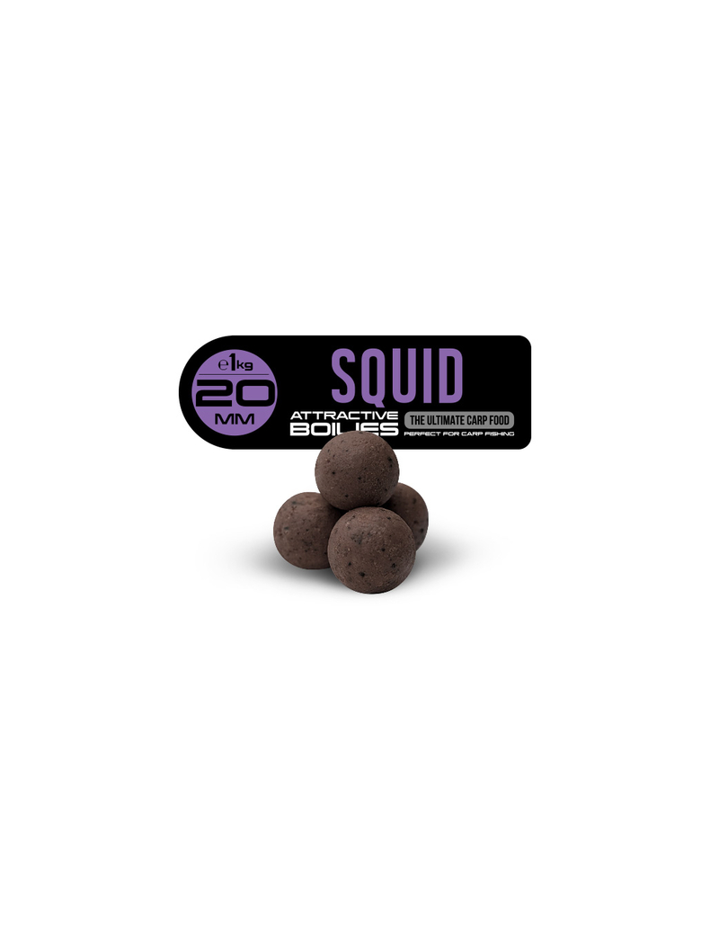 Бойлы тонущие FFEM Ajika Boilies Squid (Кальмар) 20мм 1кг, изображение 2