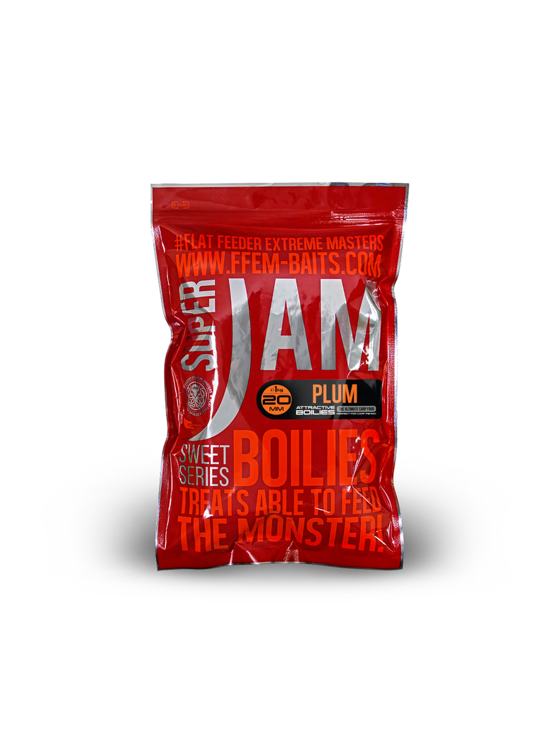 Бойлы тонущие FFEM Super Jam Boilies Plum (Слива), Диаметр: 20 мм Бойлы тонущие FFEM Super Jam Boilies Plum (Слива), Диаметр: 20 мм